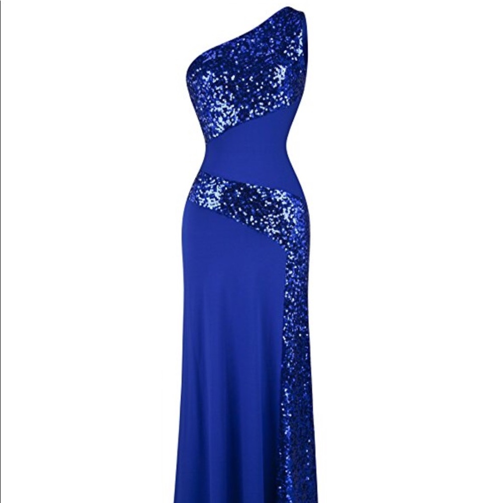 One Shoulder Prom Dress - Picture 6 of 8
